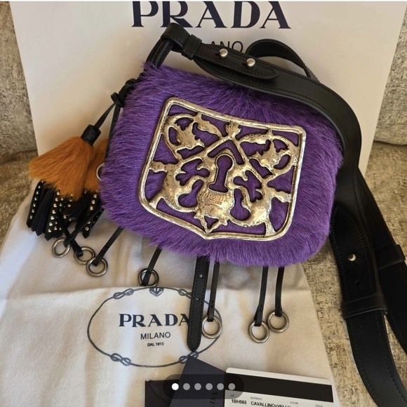 Prada CORSAIRECrossbody Bag FUR Rare - NEW With Tag ( Retail 3580$)